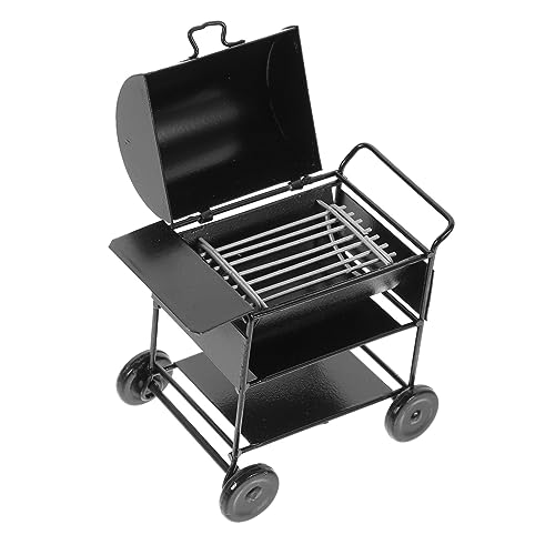 MUSISALY Miniatur Grill Zubehör Für Puppenhaus Realistisches Mini BBQ Grill Set Dekoratives Grilling Rack Für Miniatur Küchen Und Puppenhaus Einrichtung von MUSISALY