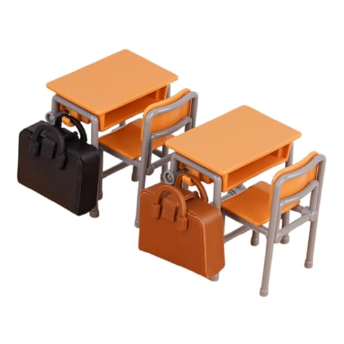 MUSISALY Miniatur Puppenhaus Möbel Mini Schulbank Stuhl und Schulranzen Modell Detailgetreues Klassenzimmer Zubehör für Puppenhaus Dekoration Schreibtische Stühle Handgefertigt MUSISALY Miniatur Puppenhaus Möbel Mini Schulbank Stuhl und Schulranzen Modell Detailgetreues Klassenzimmer Zubehör für Puppenhaus Dekoration Schreibtische Stühle Handgefertigt von MUSISALY