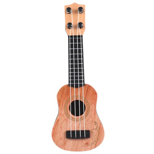 MUSISALY Miniature Ukulele Für Simulierte Ukulele Aus Musikalisches Lerninstrument Für ädchen Ab 4 Jahren Gelbes Design von MUSISALY