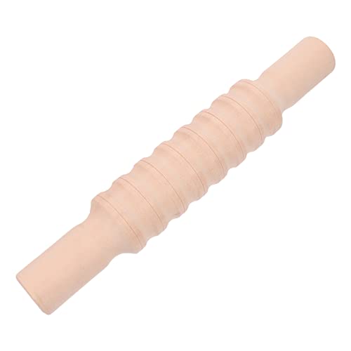 MUSISALY Nudelholz aus Plastilin Fondant-Roller Knödel Haut Roller Ton strukturierte Nudelhölzer DIY-Polymerwalze Kinder sicherheitsleine für Kinder Werkzeug Holzrollen hölzern von MUSISALY