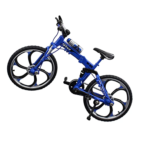 MUSISALY Ornamente Desktop-Spielzeug Bausatz Figurendekor Mini-Bike-Modell Spielzeug Für Kinder Winziges Spielzeug Kinder Mini-Spielzeug Klassisches Spielzeug Mini-Fahrrad-Ornament Blue von MUSISALY