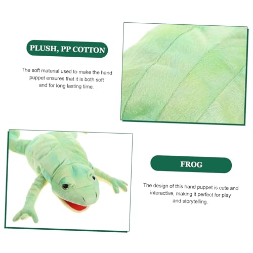 MUSISALY Plüsch Frosch Handpuppe Kuscheliges Tier Puppet Cartoon Interaktives für Geburtstagsgeschenk und Frühpädagogik Spaß MUSISALY Plüsch Frosch Handpuppe Kuscheliges Tier Puppet Cartoon Interaktives für Geburtstagsgeschenk und Frühpädagogik Spaß von MUSISALY