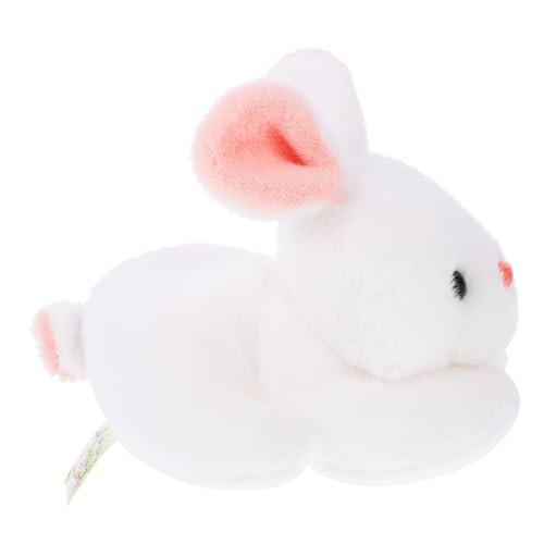 MUSISALY Plüschhase Kinder Kuscheltier für Kinder Hasen Kuscheltier Hasen plüschtier bidoof Plush Spielzeug Stoffhase Hase Stofftier klein Hase Plüsch PP Baumwolle Weiß von MUSISALY