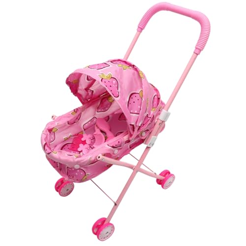 MUSISALY Puppen Kinderwagen Spielzeug Für Kleinkinder Modellierter Jogger Kinderwagen Aus Mit Sicheren Rädern Und Ergonomischem Griff Ideales Rollenspielzeug Für Puppen Und von MUSISALY