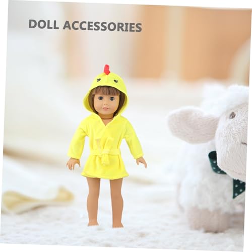 MUSISALY Puppen Schlafanzug Weicher Baumwoll Bademantel mit Niedlichem Hühnermotiv für Babypuppen Puppenkleidung für Komfortables Zubehör für Reborn Puppen MUSISALY Puppen Schlafanzug Weicher Baumwoll Bademantel mit Niedlichem Hühnermotiv für Babypuppen Puppenkleidung für Komfortables Zubehör für Reborn Puppen von MUSISALY