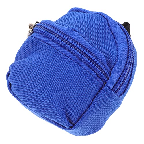 MUSISALY Puppenrucksack Mini-Rucksack Für Puppen Mini- -Rucksack Schließfach Heimzubehör Puppenrucksäcke Puppenschrank Mini-hausverzierung Schulranzen-Ornament Miniaturen Polyester Blue von MUSISALY