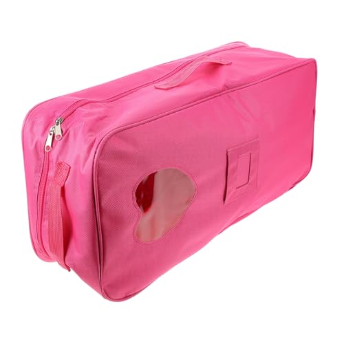 MUSISALY Puppentasche Tragetasche Für Puppenkleidung Aufbewahrungstasche Für Spielzeugpuppen Aufbewahrungstasche Für Puppenzubehör Puppen Schöne Tasche Spielzeugtasche Rosa Stoff von MUSISALY