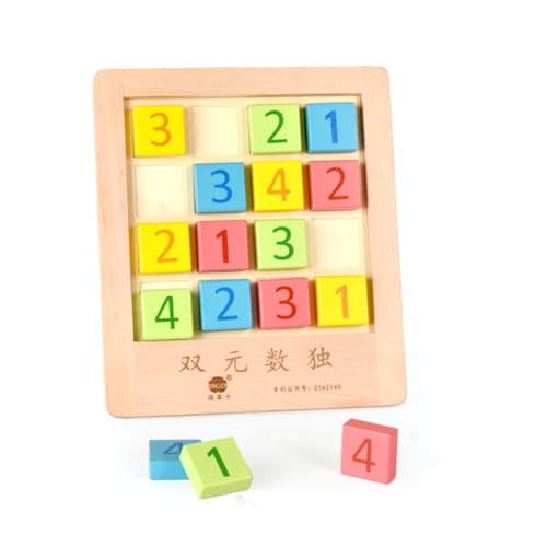 MUSISALY Puzzlespiele Für Kinder Trainingsboard Für Logisches Denken Brettspiel Für Kinder Brettspiel Spielen Tischpuzzle Für Kinder Zahlen Schachbrett von MUSISALY