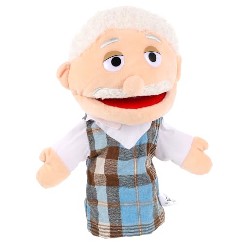 MUSISALY Realistische Handpuppe Aus üsch Für Geschichtenerzähler Interaktive Handpuppe Opa Für Erwachsene Ideal Für Puppentheater Und Kreative Aufführungen MUSISALY Realistische Handpuppe Aus üsch Für Geschichtenerzähler Interaktive Handpuppe Opa Für Erwachsene Ideal Für Puppentheater Und Kreative Aufführungen von MUSISALY