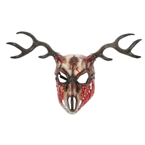 MUSISALY Realistische Hornmasken mit Abnehmbaren Geweihen Atmungsaktives Material Einzigartige Cosplay Halloween-maske für Herren Renaissance-stil für Maskenbälle und Party-requisiten MUSISALY Realistische Hornmasken mit Abnehmbaren Geweihen Atmungsaktives Material Einzigartige Cosplay Halloween-maske für Herren Renaissance-stil für Maskenbälle und Party-requisiten von MUSISALY