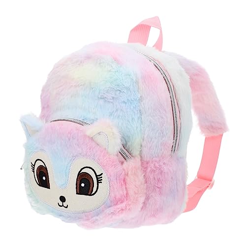 MUSISALY Rucksack lässige Tagesrucksäcke Schultasche für Kinder Schulranzen für Mädchen Cartoon-Rucksäcke schultüte büchertasche Schultertasche schöne Einkaufstasche Plüsch Colorful von MUSISALY