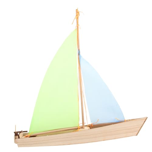 MUSISALY Segelmodell Puzzle Miniboote für das Handwerk Mini-Kanu-Figur Schiff bastelzeug für Kinder Spielzeug für Kinder Spielzeug segelboot DIY Form Segelboot-Ornament aus Holz Stoff von MUSISALY