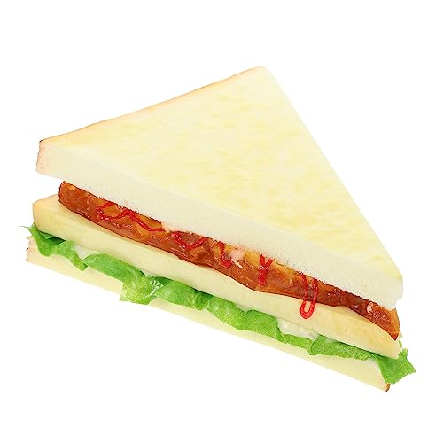 MUSISALY Simulations-Sandwich Gefälschtes Sandwich Simulationsbrotmodell Essen Vorgeben Brot Fotorequisite Gefälschte Lebensmittel Realistisch Gefälschte Kuchen Simulation Brot Pu von MUSISALY