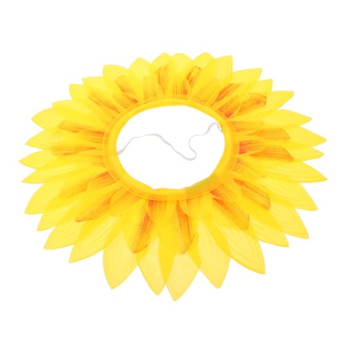 MUSISALY Blumenkostüm Sonnenblumen-kopfbedeckung Kostüm Für Jungen Und Mädchen Sonnenblumenhut Sonnenblumen-kopfbedeckung Kopfbedeckung 42cm Partyzubehör von MUSISALY