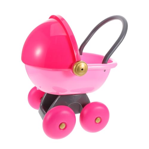 MUSISALY Spielzeugkinderwagen Für Kinder Partyspiele Kinderwagen Spiel Kinderwagen Spielen Mini-zubehör Für Puppen Puppenwagen Spielzeug-Kinderwagen Kinderwagenspielzeug Rosa Plastik von MUSISALY