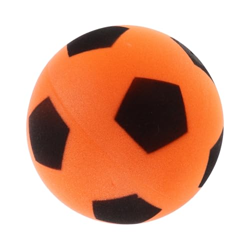 MUSISALY Stiller Fußball für drinnen Mute Fußball Soft fußball Kindersicherer Fußball quietschfreies Leiser Fußball für Indoor-Fußball für PU-Schaum Yellow von MUSISALY