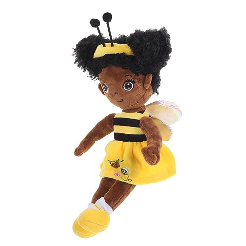 MUSISALY Stoffpuppen für Mädchen Kinder Puppen kinderpuppe pucktuch Spielzeugpuppe Soft Dolls Toy schönes Spielzeug Plüsch Mädchen Ornament dekorative Mädchenpuppe PP Baumwolle Yellow von MUSISALY