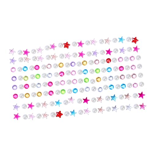 MUSISALY Strassaufkleber edelstein Schmucksteine Stickers stickbild Jewel aufklebebuchstaben schmuck Machen valentinsdekoration The gems Geschenkidee Emlyn mehrfarbiger Strass-Aufkleber von MUSISALY