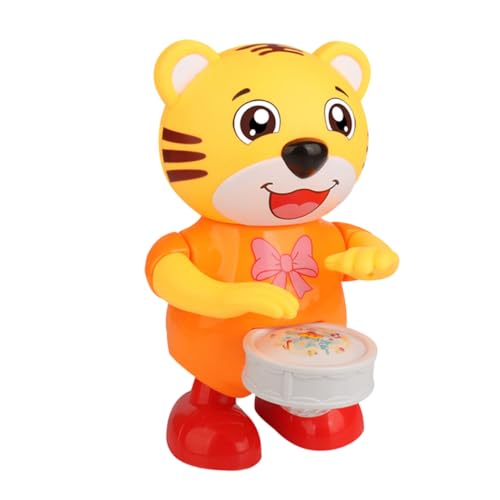 MUSISALY Tanzender Tiger Kinderspielzeug Musikspielzeug Tanzspielzeug Für Kinder -laufklammer Kinder Roboter Für Kinder Tanzendes Spielzeug Orange Elektronisches Original von MUSISALY