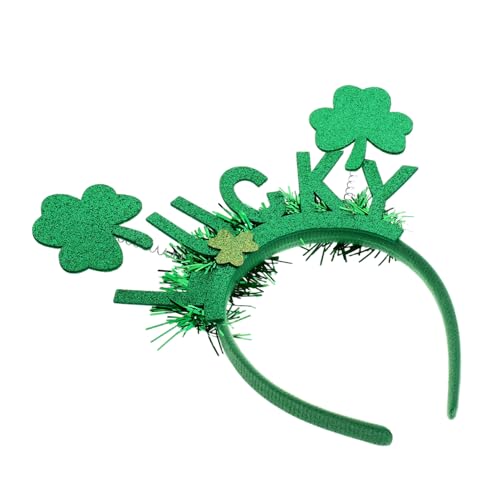 MUSISALY Vierblättriger Kopfschmuck St Patrick'S Day Knoten Stirnband St Patrick'S Day Stirnband St St Patrick'S Day Kostüm St Patrick'S Day Hut St Patrick'S Day von MUSISALY