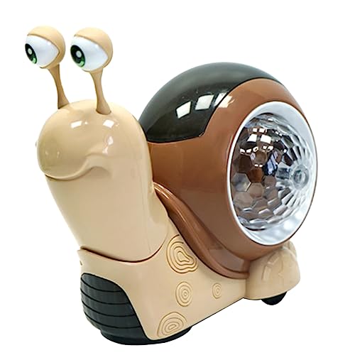 MUSISALY Wedelnde Nickende Schnecke Krabbelndes Babyspielzeug Krabbelspielzeug Schnecken-babyspielzeug Krabbelschnecke Babyspielzeug Mädchen Spielzeug Light Brown Abs von MUSISALY