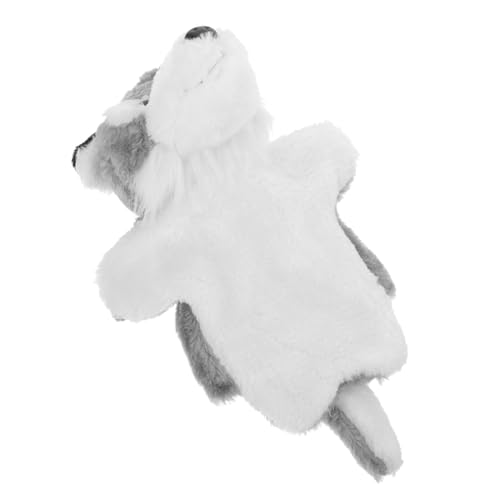 MUSISALY Wolf Tierhandpuppe Tiere Tierhandspielzeug Rollenspiel Handpuppe Interaktives Erzählpuppenspielzeug Niedliche Handpuppe Tierpuppe Geschichtenerzählen Handpuppen Aus von MUSISALY