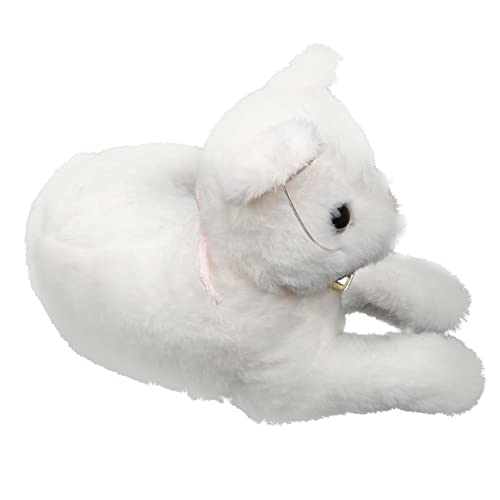 MUSISALY ausgestopfte Katzen Plüschtier animal figures plush toy bidoof plush türdeko Weihnachten Babyspielzeug Plüschkatzenspielzeug Spielzeuge riesige Kuscheltiere lebensechte Katze Weiß von MUSISALY