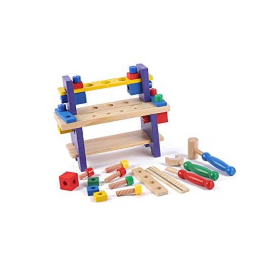 MUSISALY interessantes Holzspielzeug + tiegerkostuem kindercroks spielgeschirr Montagespielzeug Lernspielzeug Holzspielzeug zusammenbauen Kinderspielzeug aus Holz Bambus von MUSISALY