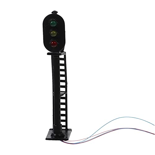 MUSISALY modellbahn Lichter Zugmodell Ampel Miniatursignal Mikro-Landschaftslampe Modellbau Signal DIY Modellbau Material Modelle Spielzeug Mini-Gartendekoration Landschaftsdekor Metall von MUSISALY