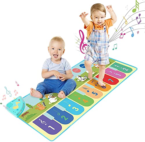 Baby Girl’s Toy from 1 2 3 Years – Babyspielzeug Geschenke 6-12 12-18 Monate Jungen Mädchen, Spielzeug für 1-6 jährige Jungen Kleinkinder Kinder,Musik Tanzmatte Children's Toy from 1 Year (blau) von MUSUNFE