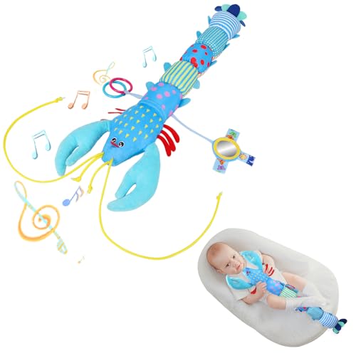 MUSUNFE Babyspielzeug musikalisch gefülltes Tierplüsch für 0-12 Monate (Blau) von MUSUNFE