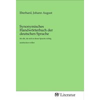 Synonymisches Handwörterbuch der deutschen Sprache von MV-Literatur