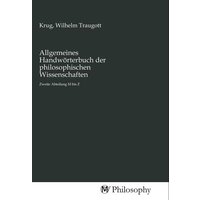 Allgemeines Handwörterbuch der philosophischen Wissenschaften von MV-Philosophy