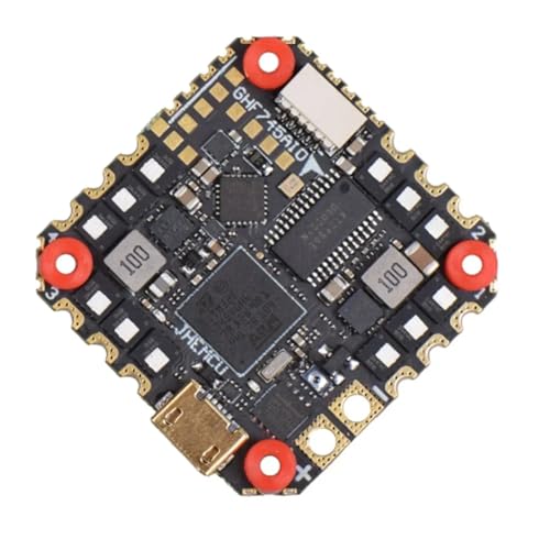 MVKLIW GHF745AIO MPU6000 F745 Flight Controller BLHELI32 G071 4in1 ESC 25,5X25,5mm 3-6S für FPV Freestyle Drohnen (40A) von MVKLIW