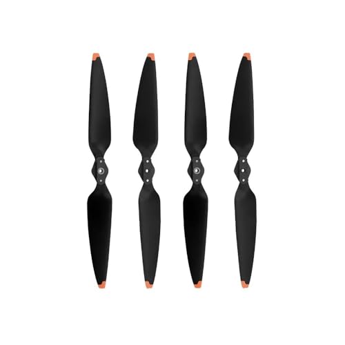 MWAYOYTE 2/4 Paar geräuscharme 8747F-Propellerstützen for D-JI Air 3-Drohne, Schnellverschluss-Klapppropeller, Flügelzubehör(2pairs Orange) von MWAYOYTE