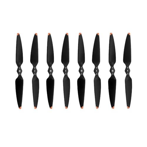 MWAYOYTE 2/4 Paar geräuscharme 8747F-Propellerstützen for D-JI Air 3-Drohne, Schnellverschluss-Klapppropeller, Flügelzubehör(4 Pairs Orange) von MWAYOYTE