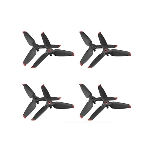 MWAYOYTE 5328S Propeller for D-JI FPV Combo Props Paddle Blade Ersatz Wing Fan Ersatzteil for D-JI FPV Drone Zubehör(Red 4 Pairs) von MWAYOYTE