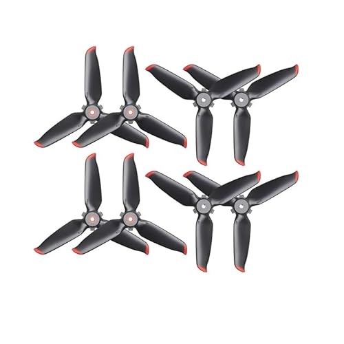 MWAYOYTE 8 stücke Propeller 5328S Klingen CW/CCW Propeller for D-JI FPV Combo Drone Zubehör(Red) von MWAYOYTE