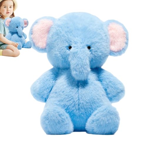 MWZBTG Ausgestopfter Elefant, Elefanten-Plüschtier - Cartoon Plüschtier Elefant Puppenspielzeug | 30 cm/11,8 Zoll süßes Cartoon-Tier-Plüschtier, Plüsch-Kuscheltier für und Mädchen von MWZBTG