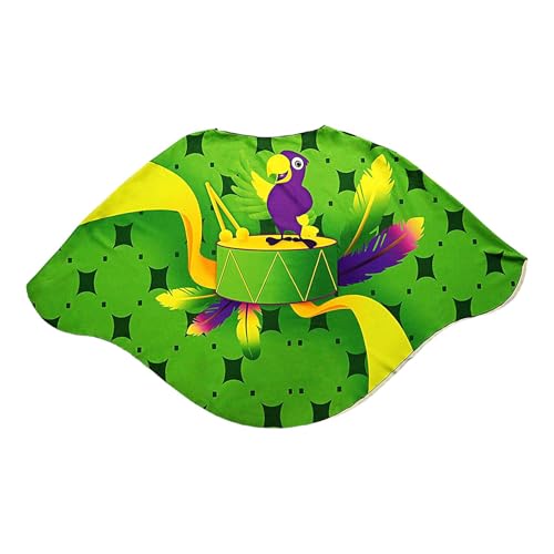 MWZBTG Brasilianischer Karnevalsumhang, Cosplay-Robe-Umhänge, Umhang für Karnevalspartys, Mode Karneval Cosplay Cape Cosplay Kostüm Umhang für Karneval, Halloween-Kostüme, Bühnenkostüme von MWZBTG