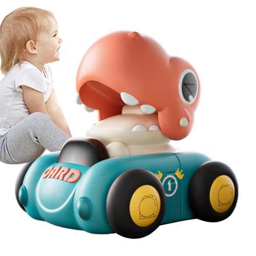 MWZBTG Dinosaurier-Push-and-Go-Auto, Rückziehauto für Kleinkinder, Reibungsbetriebenes Lernspielzeug, Push-and-Go-Trägheitsspielzeug, reibungsbetriebene Fahrzeuge, Lernspielzeug, für Kleinkinder von MWZBTG