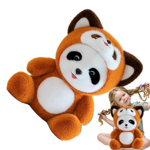 MWZBTG Gefüllter Panda-Plüsch, Panda-Plüschtier - Kuscheliges gefülltes Panda-Kissen,Entzückende Stoffpuppe, Plüschtier, Stofftier für, Mädchen, Kinder, Kleinkinder von MWZBTG