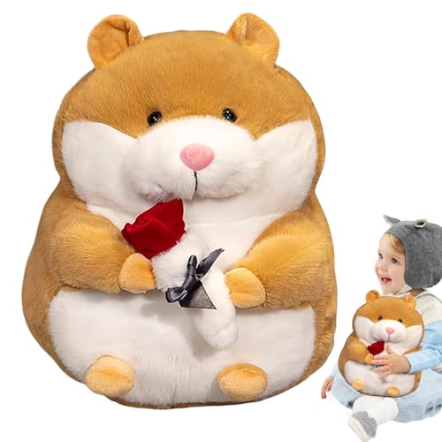 MWZBTG Plüsch-Hamster-Spielzeug, Hamster-Plüschtiere,Süßes Hamster-Kuscheltier-Plüschtier - Entzückender Plüsch-Hammy, Stofftier-Plüschtier-Hamster für Kinder, Kinder von MWZBTG