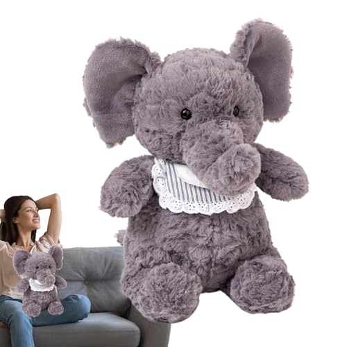 MWZBTG Plüschtiere,Plüschtiere - Gefüllte Begleitpuppe,Lätzchen-Plüschtierpuppe 16 Zoll, süße Tierpuppen-Plüschtiere für und Mädchen, weiches Kissenspielzeug von MWZBTG