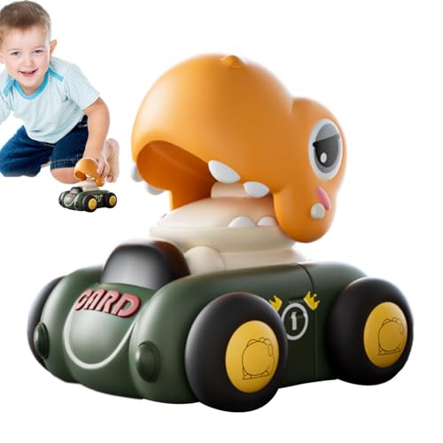 MWZBTG Reibungsbetriebenes Auto,Dinosaurier-Push-and-Go-Auto | Reibungsbetriebenes Lernspielzeug | Push-and-Go-Trägheitsspielzeug, reibungsbetriebene Fahrzeuge, Lernspielzeug, für Kleinkinder von MWZBTG