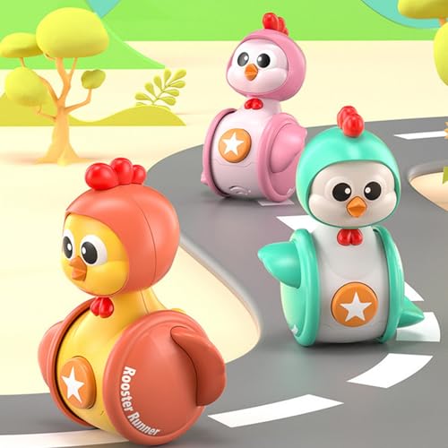 MWZBTG Tierisches Wackelspielzeug, Wackelspielzeug für Kinder,Huhn wackelt Kinderspielzeug - Kleine Tiere, Feinmotorik-Lernfähigkeiten, Spielfigur für Kinder, Kinder, Mädchen von MWZBTG