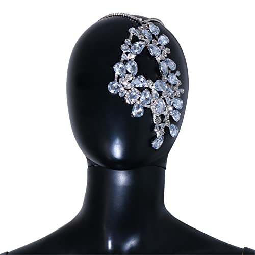 MXMZSRTH Ballmaske Personalisierte Diamantmaske Halloween übertriebene Party Glänzendes Luxusmaskenzubehör(Silver) von MXMZSRTH