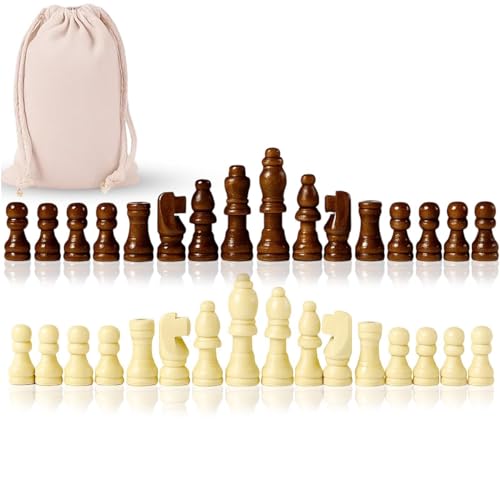 33 Stück Schachspiel, Reise Schachspiel Für Familien Und Schulen, Schachfiguren Holz, Schachfiguren Ohne Brett Chess Set Ohne Brett, Ideal Für Reisen Und Heimdekoration 33 Stück Schachspiel, Reise Schachspiel Für Familien Und Schulen, Schachfiguren Holz, Schachfiguren Ohne Brett Chess Set Ohne Brett, Ideal Für Reisen Und Heimdekoration von MXYZQDE