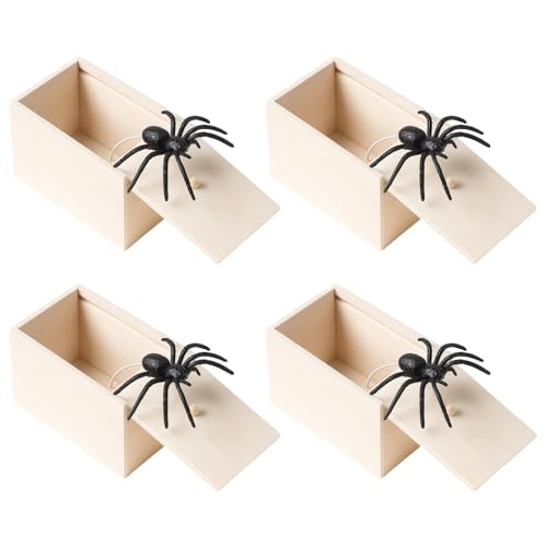 4 Stück Spider Prank Box, Spiderbox Prank, Box Mit Spinne Prank Witz, Halloween-Partys, Witze Und Lustige Überraschungen Für Familienversammlungen,Geeignet Für Gruppenveranstaltungen Und Partys 4 Stück Spider Prank Box, Spiderbox Prank, Box Mit Spinne Prank Witz, Halloween-Partys, Witze Und Lustige Überraschungen Für Familienversammlungen,Geeignet Für Gruppenveranstaltungen Und Partys von MXYZQDE