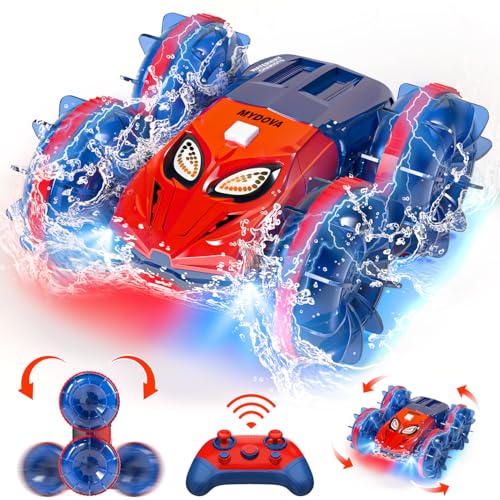 MYDOVA Amphibienfahrzeug Ferngesteuertes Auto, 4WD 360° RC Auto Indoor & Outdoor Spielzeug für Kinder, Geschenke Junge 4-18 Jahre, Geeignet für Schwimmbäder, Strände, Tieflagen, Rasenflächen usw von MYDOVA